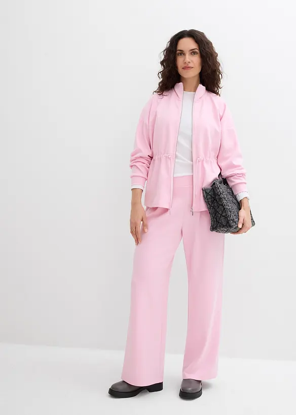 Trik&aring;jacka i mjuk viskosmix, bonprix