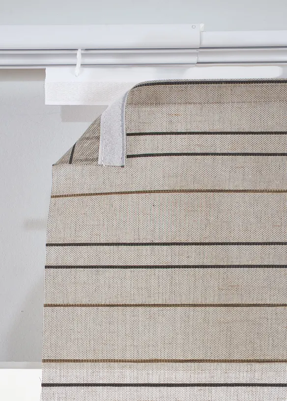 Panelgardin med lin (1-pack), bonprix