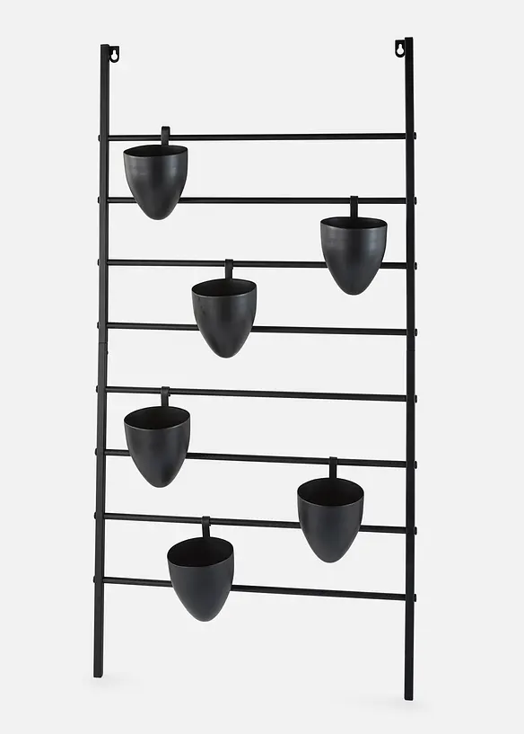 V&auml;gghylla med 6 blomkrukor, bonprix