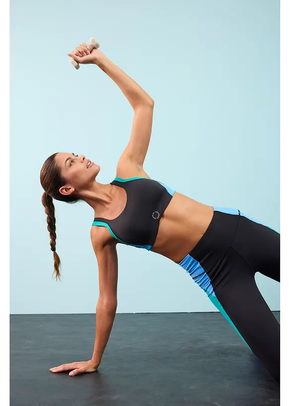 Vadderad sport-BH med medelh&ouml;gt st&ouml;d, bonprix