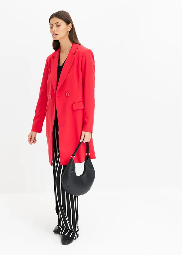 Kavajkappa med V-ringning och l&aring;nga &auml;rmar, bonprix