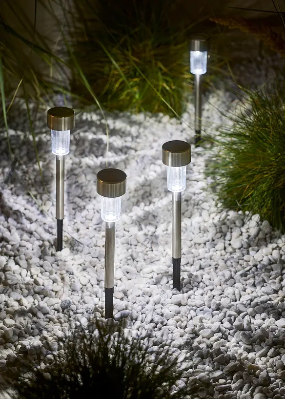 Solcellslampa v&auml;g (4-pack), bonprix