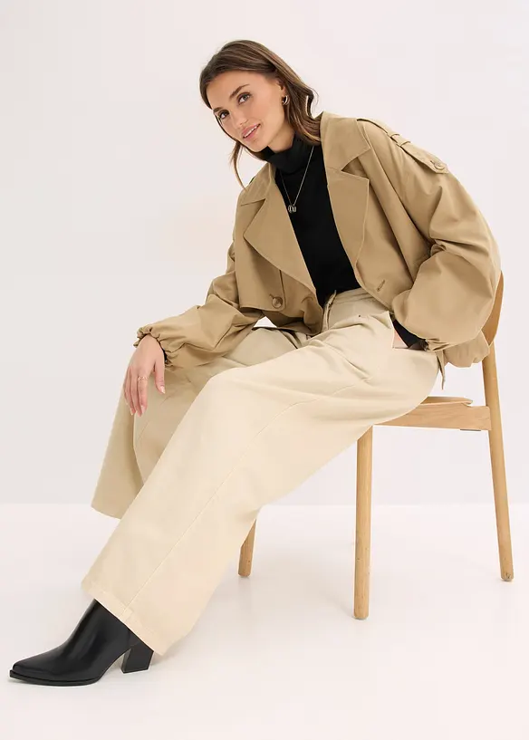 Twillbyxa i bomull, bonprix