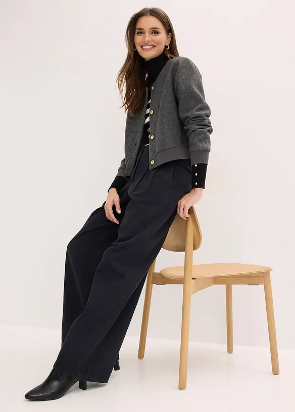 Twillbyxa i ren bomull, bonprix