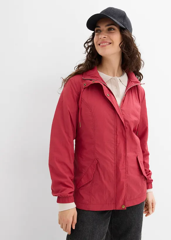 Tunn parkas med huva, bonprix