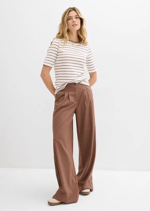 T-shirt av tjock ekologisk bomull, bonprix