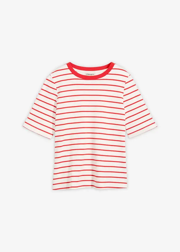 T-shirt av tjock ekologisk bomull, bonprix