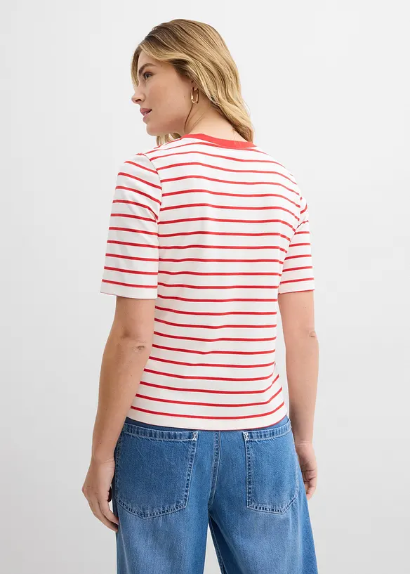 T-shirt av tjock ekologisk bomull, bonprix