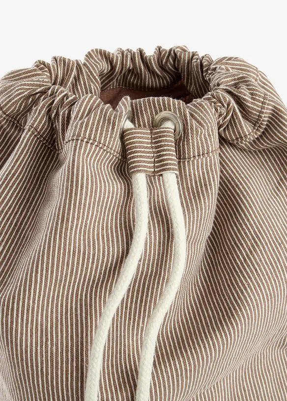 Randig ryggs&auml;ck i canvas, bonprix