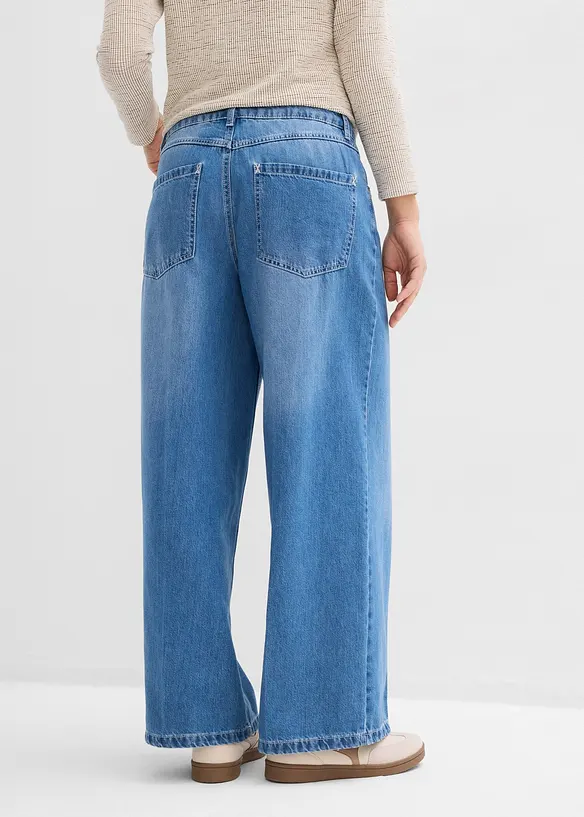 Wide Leg Jeans, Mid Waist, bonprix