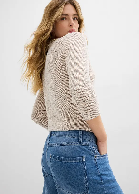 Wide Leg Jeans, Mid Waist, bonprix