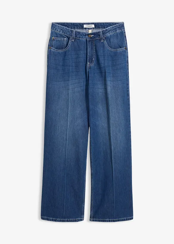 Wide Leg Jeans, Mid Waist, bonprix