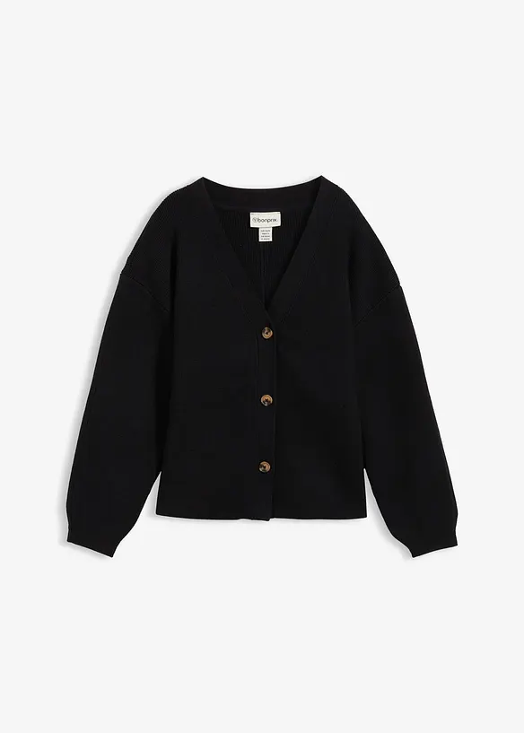 Cardigan i bomullsmix, bonprix