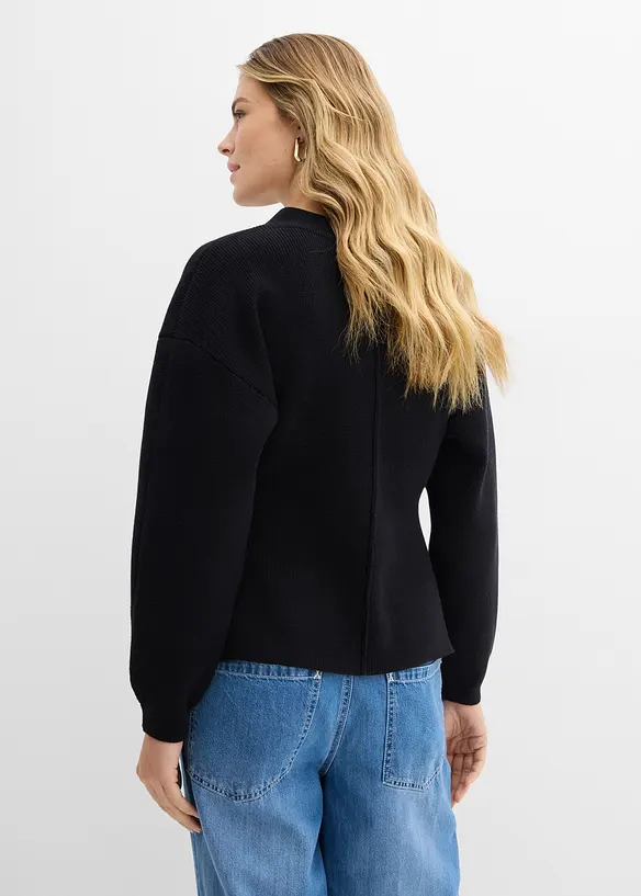 Cardigan i bomullsmix, bonprix