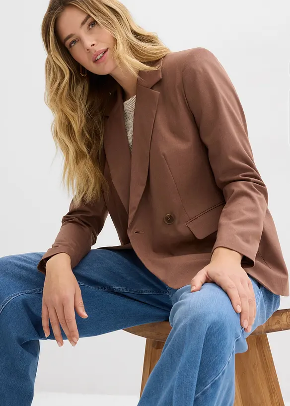 Dubbelkn&auml;ppt kavaj, bonprix