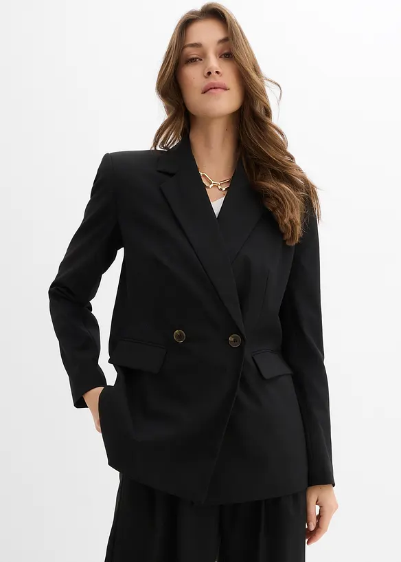 Dubbelkn&auml;ppt kavaj, bonprix