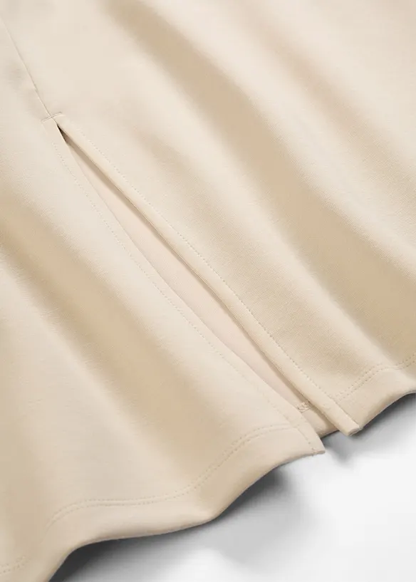 Midikjol av mjuk, stabil trik&aring;, bonprix