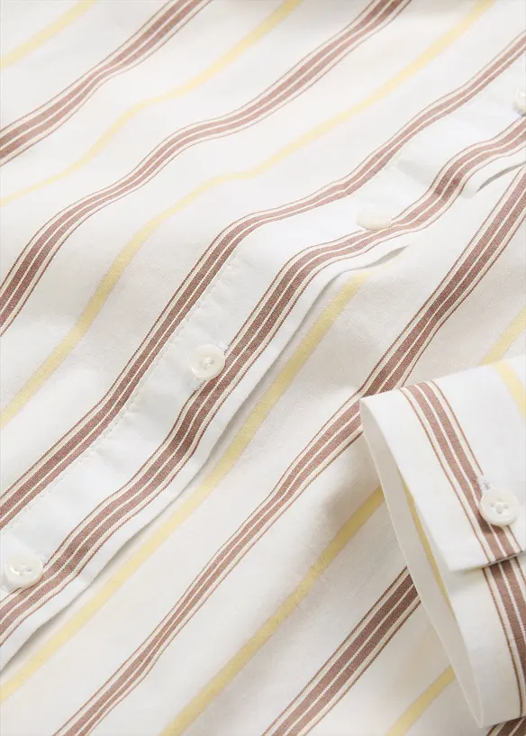 Skjortblus av ren bomull, bonprix