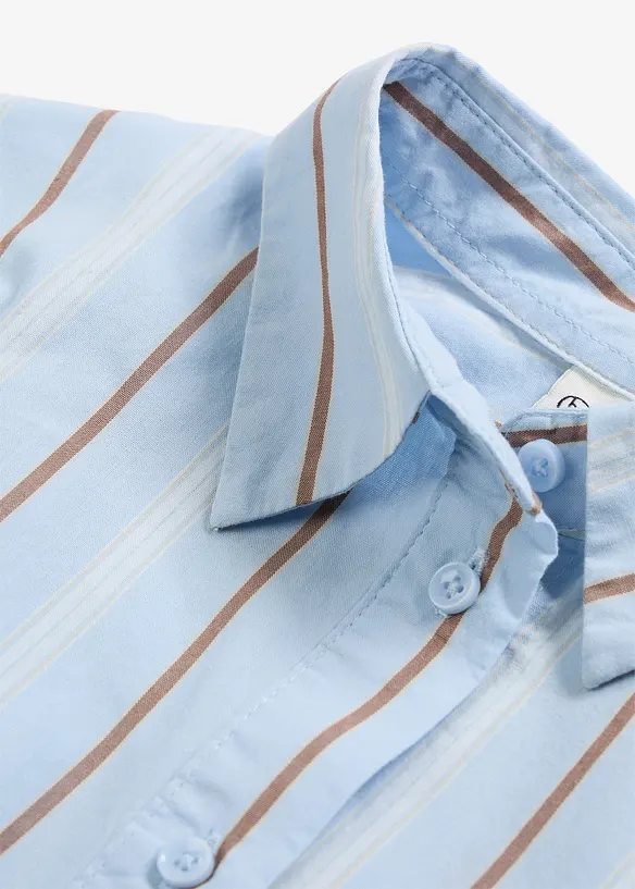 Skjortblus av ren bomull, bonprix