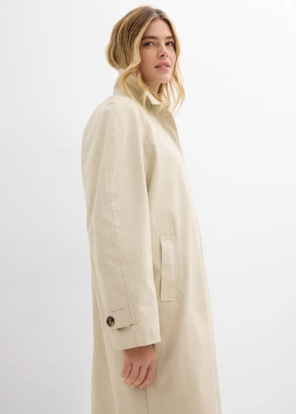 Enkelkn&auml;ppt trenchcoat, bonprix