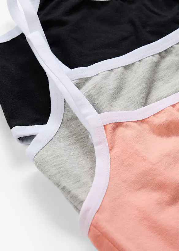 BH-topp med mjuk bomull (3-pack), bonprix