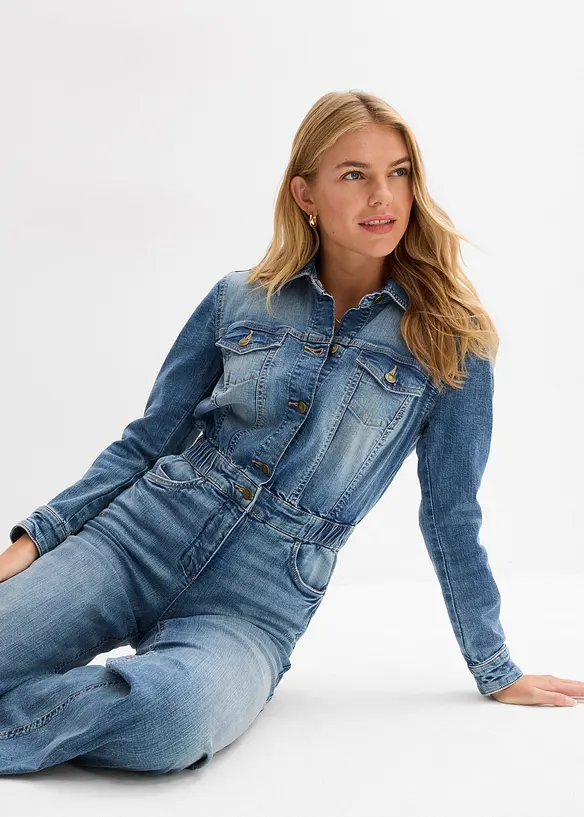 Jumpsuit i denim, bonprix