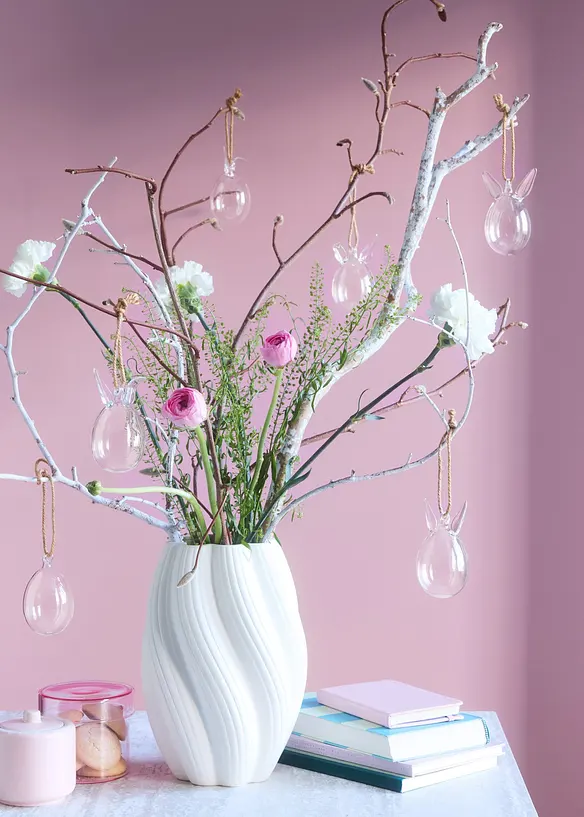 H&auml;ngande dekoration, glasharar (6-pack), bonprix