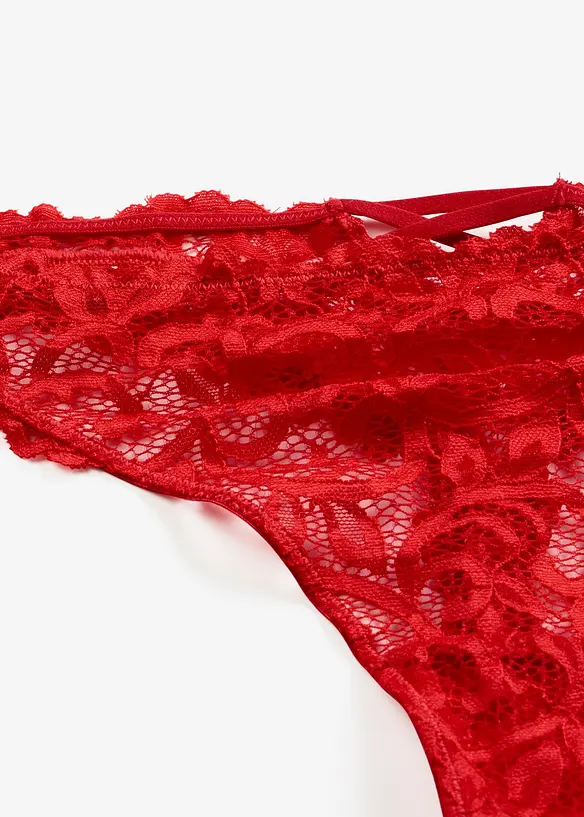 Stringtrosa av mjuk spets, bonprix