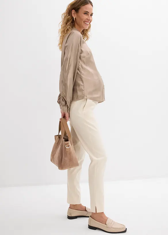 Mammabyxa med stretch och avsmalnande ben, bonprix