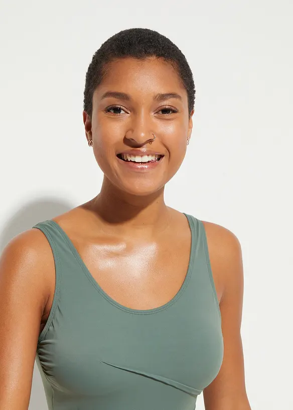 Baddr&auml;kt med prydnadsveck och l&auml;tt formande effekt, bonprix