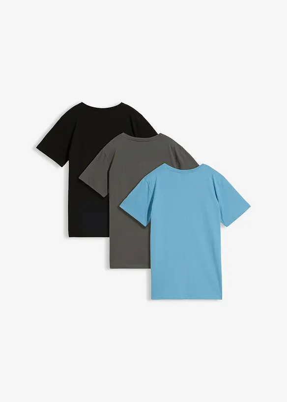 T-shirt i ekologisk bomull (3-pack), bonprix
