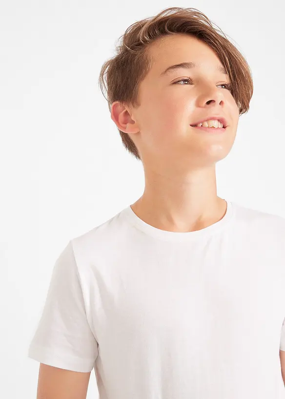 T-shirt i ekologisk bomull (3-pack), bonprix