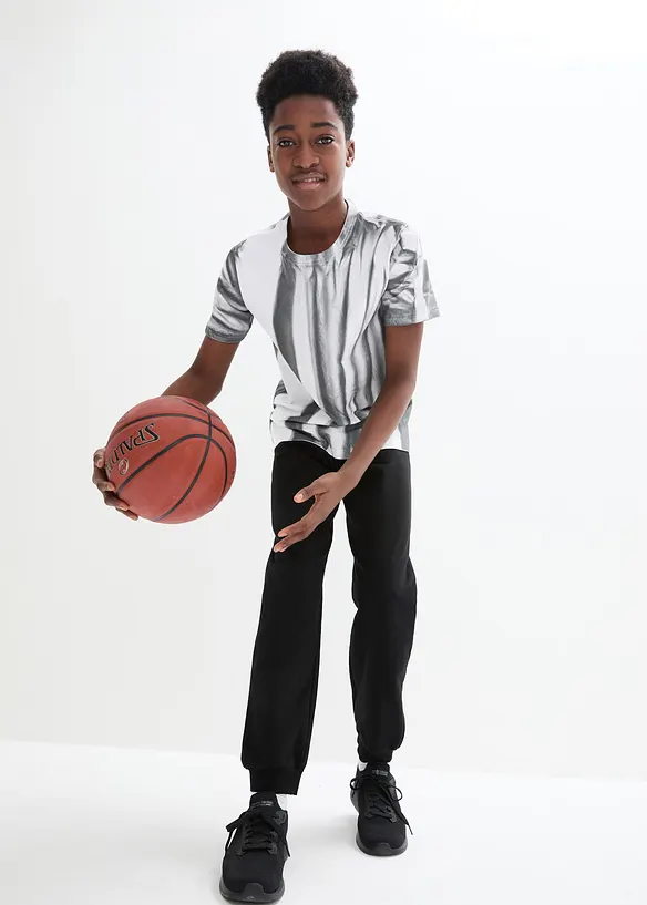 Joggingbyxa med bomull f&ouml;r barn (2-pack), bonprix