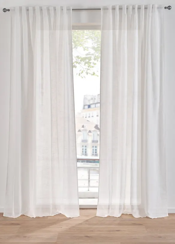 Gardin i material med struktur (1-pack), bonprix