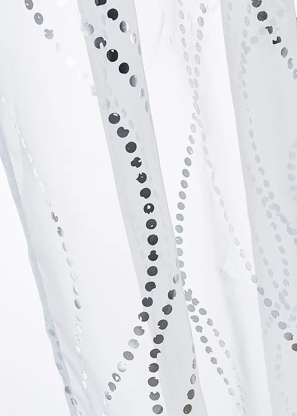 Gardin med glansigt m&ouml;nster (1-pack), bonprix