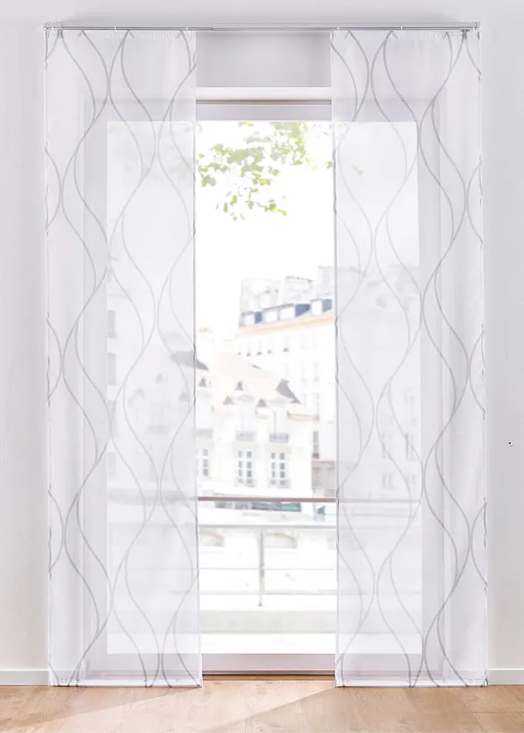 Panelgardin med &aring;tervunnen polyester (1-pack), bonprix