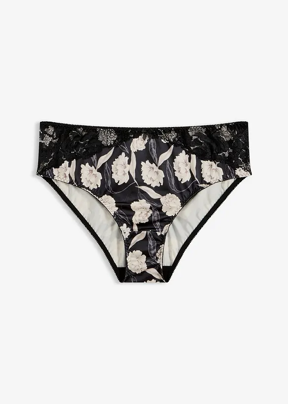 Maxitrosa med glansiga effekter och spets, bonprix