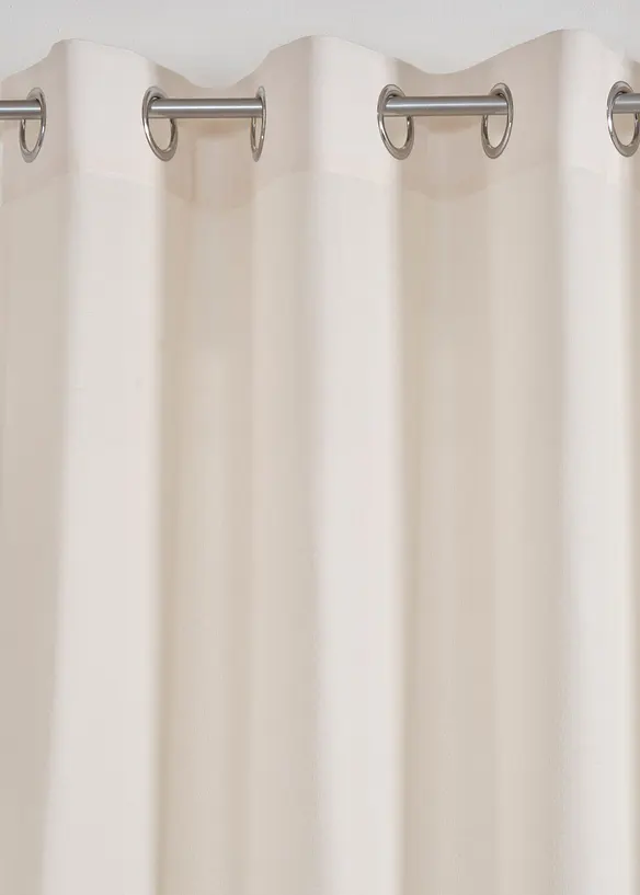Gardinl&auml;ngd med linnelook och &aring;tervunnen polyester (1-pack), bonprix