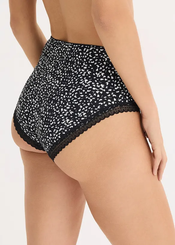 Maxihipstertrosa med spets (4-pack), bonprix