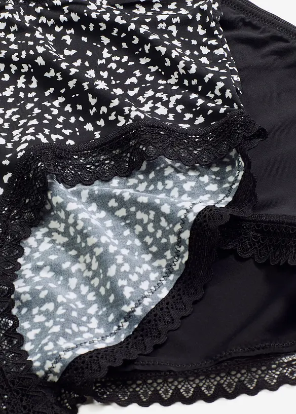 Maxihipstertrosa med spets (4-pack), bonprix