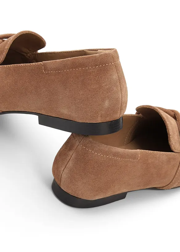 Loafers av mocka, bonprix