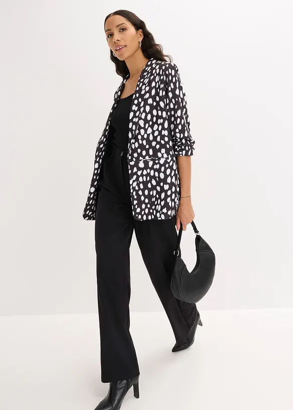 M&ouml;nstrad l&aring;ng kavaj, bonprix