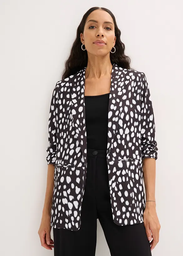 M&ouml;nstrad l&aring;ng kavaj, bonprix