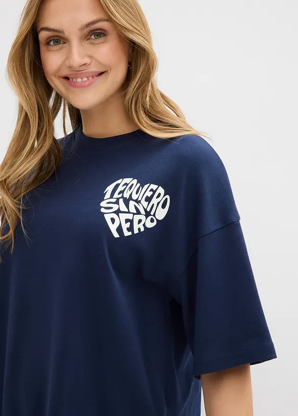 Topp i fyrkantig modell av tjockt bomullsmaterial, bonprix