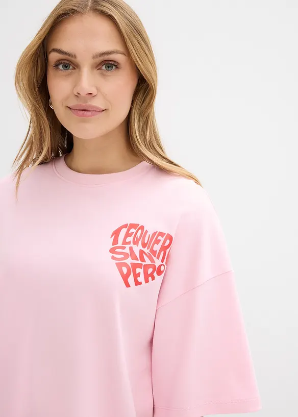 Topp i fyrkantig modell av tjockt bomullsmaterial, bonprix