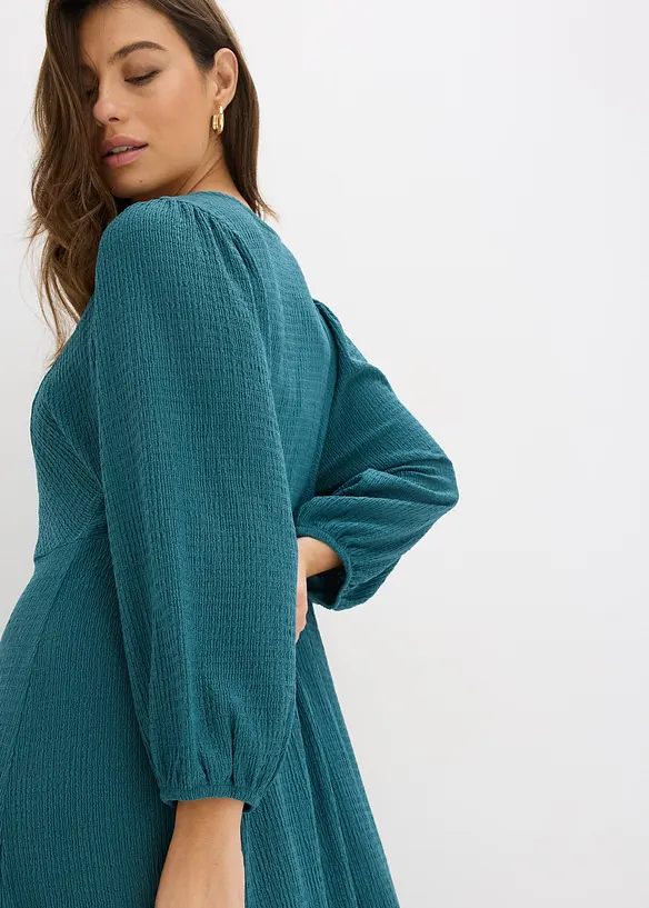 Midikl&auml;nning av jersey med struktur, bonprix