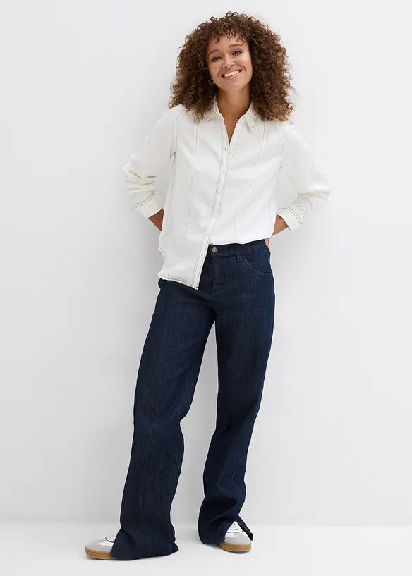 Blus av mjuk viskos, bonprix