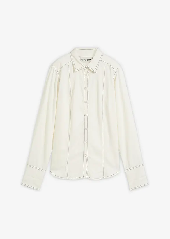 Blus av mjuk viskos, bonprix