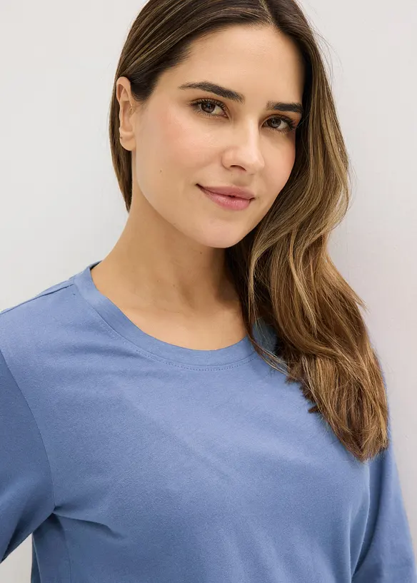 Pyjamas med 2 underdelar och &ouml;verdel (set i 3 delar), bonprix