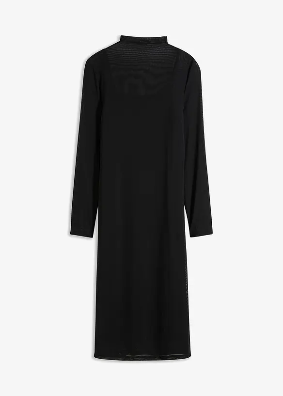 Jerseykl&auml;nning med mesh, bonprix